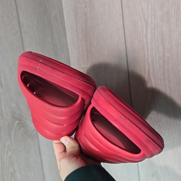 Ugg Mens Platform Sport Samba red Outdoor Open Toe Sandals shoes sz 11 - Picture 4 of 10